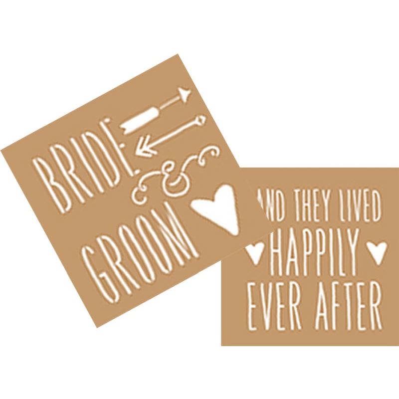 DecoArt Bride & Groom Stencil