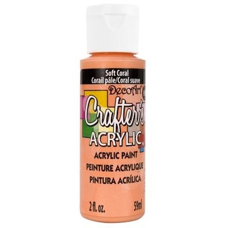 DecoArt Soft Coral Crafters Acrylic 2oz
