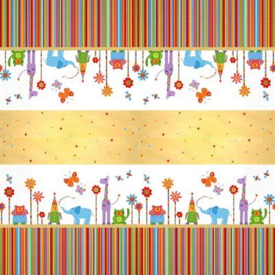 Circus Napkins pack 2033x33cm