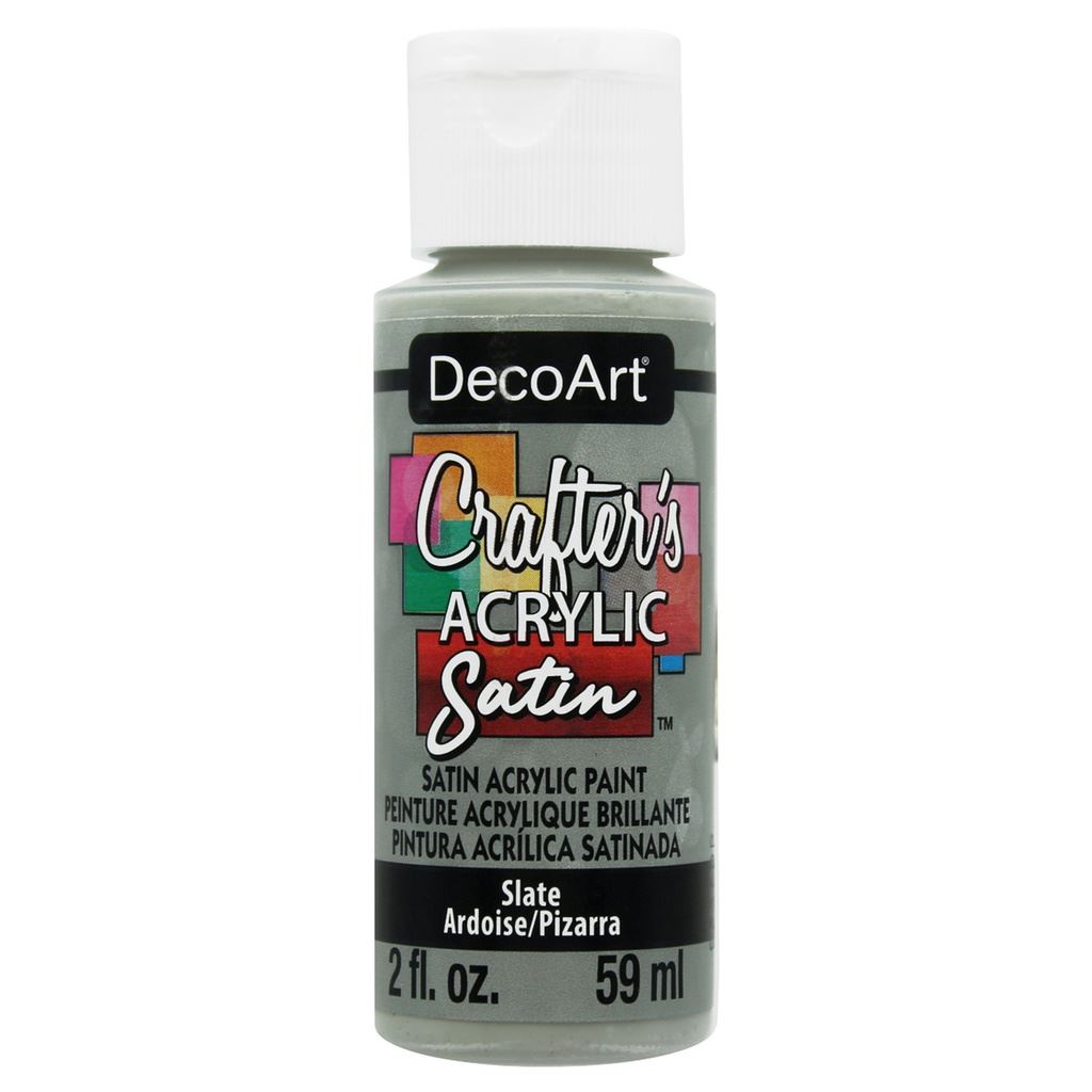 DecoArt Slate 2oz Crafters Acrylic Satin