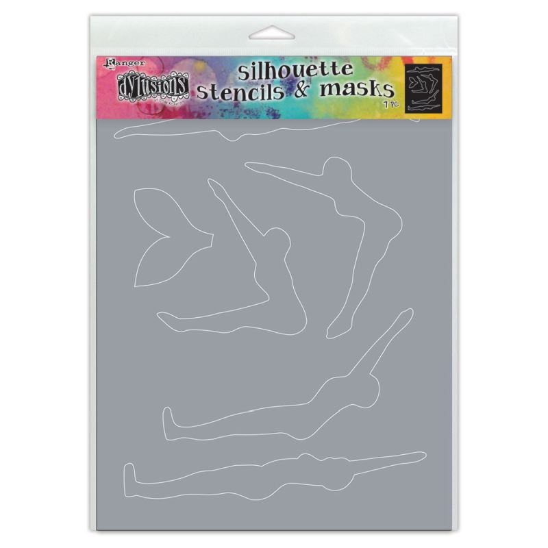 Dylusions Stencil Make a Splash