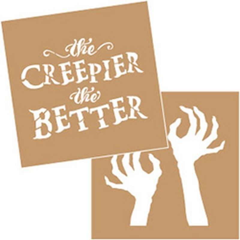 DecoArt Creepy Stencil