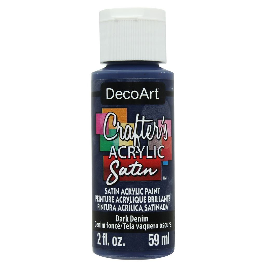 DecoArt Dark Denim 2oz Crafters Acrylic Satin