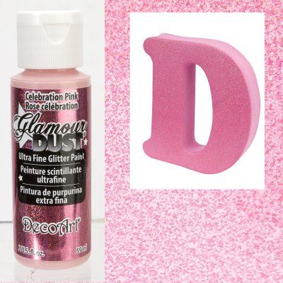 DecoArt Celebration Pink Glamour Dust 2oz