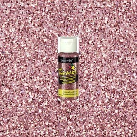 DecoArt Sparkling Pink Craft Twinkles 2oz