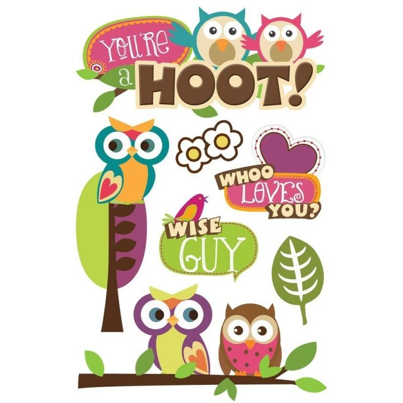 Paper House Productions - You're a Hoot - 3D Stickers