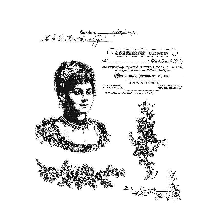 Tim Holtz - Victorian- Stamp