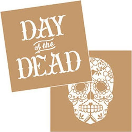 DecoArt Day of the Dead value stencil