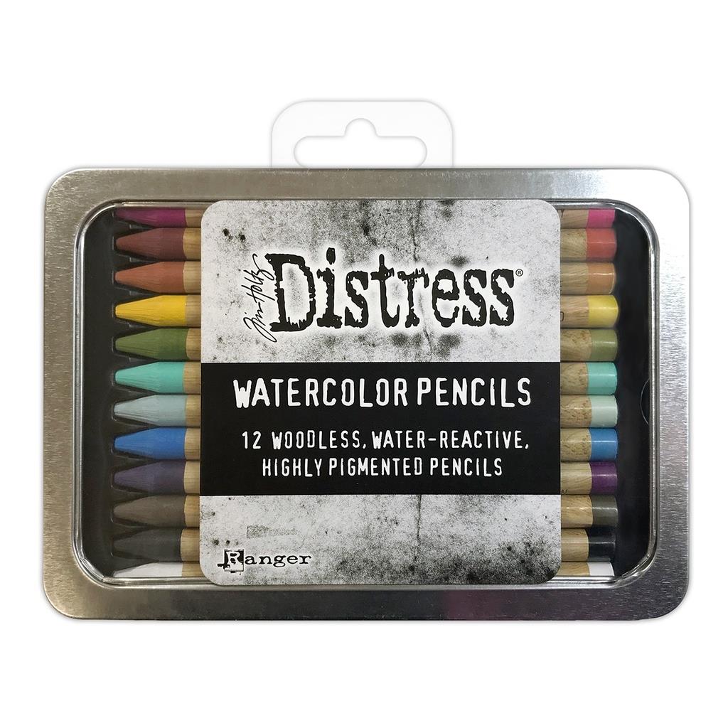 Tim Holtz Distress Watercolour Pencils Kit 1 (12 Pack)