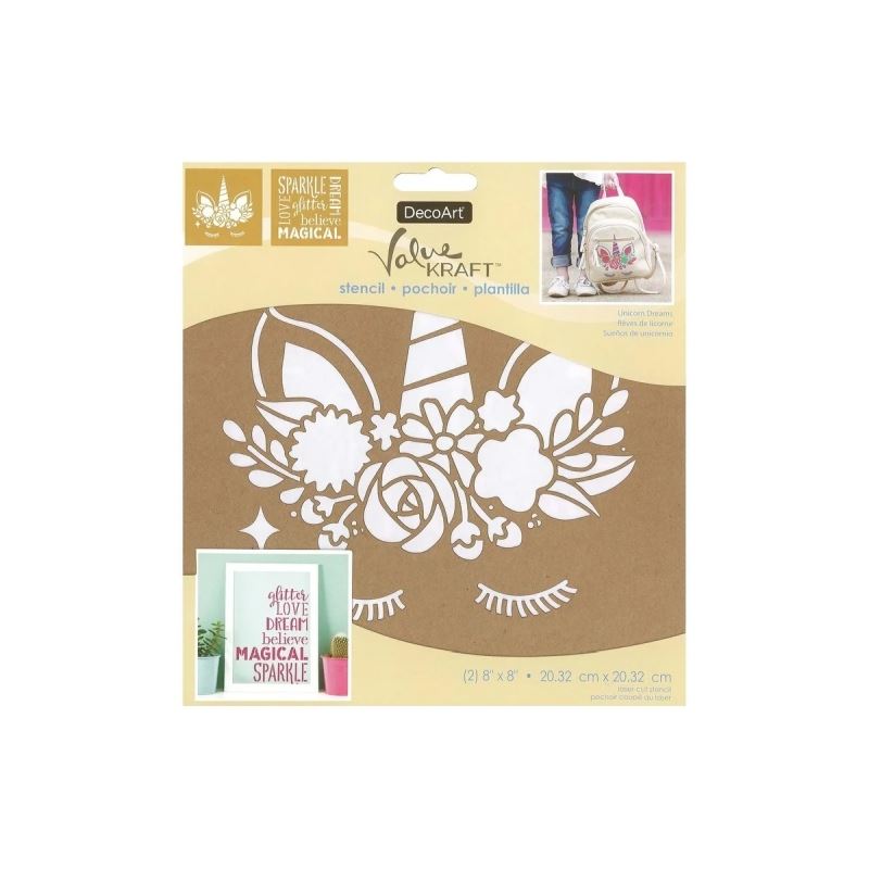 DecoArt Unicorn Dreams Stencil
