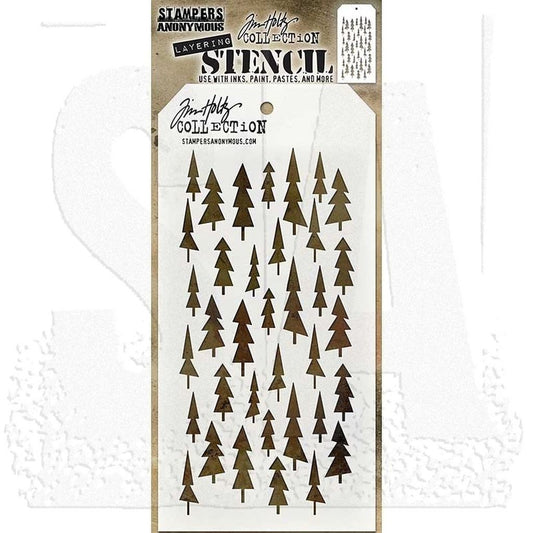 Tim Holtz - TREE LOT - LAYERED STENCIL