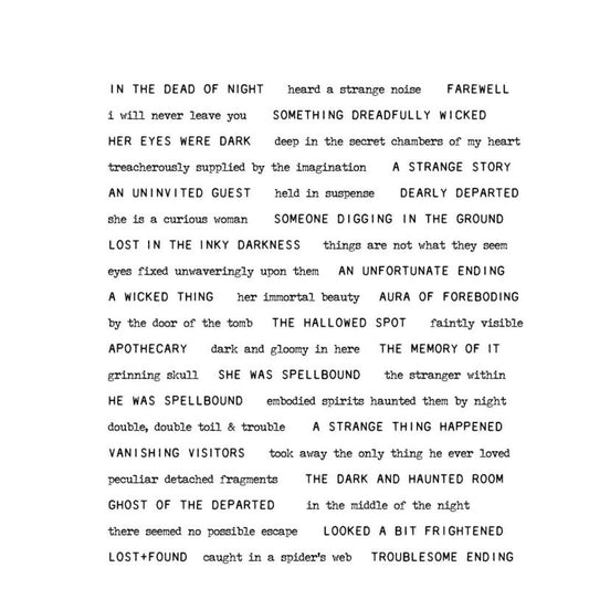 Tim Holtz - TINY TEXT HALLOWEEN