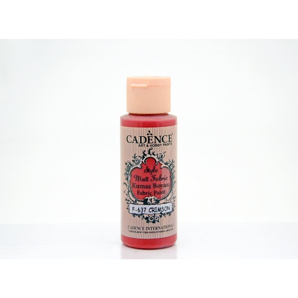 Crimson Red 59 ml Style Matt Fabric Paint