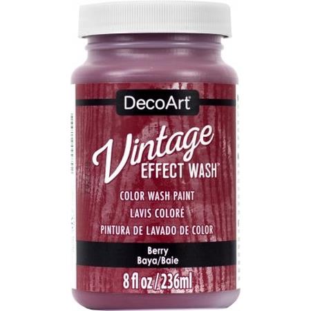 DecoArt Berry Vintage Effect Wash 8oz