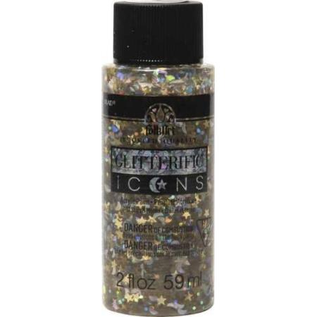 STARS & MOONS FOLKART GLITTERIFIC ICONS - 2OZ