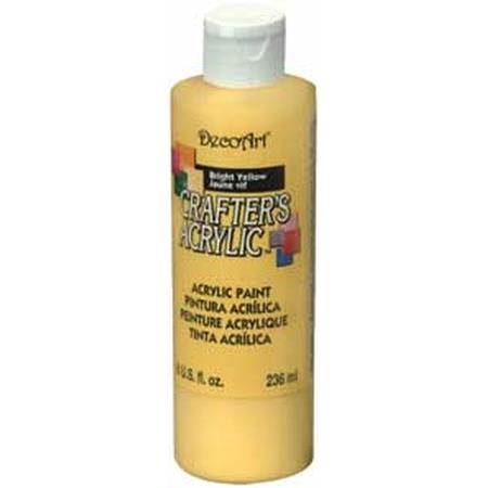 DecoArt Bright Yellow Crafters Acrylic 8oz