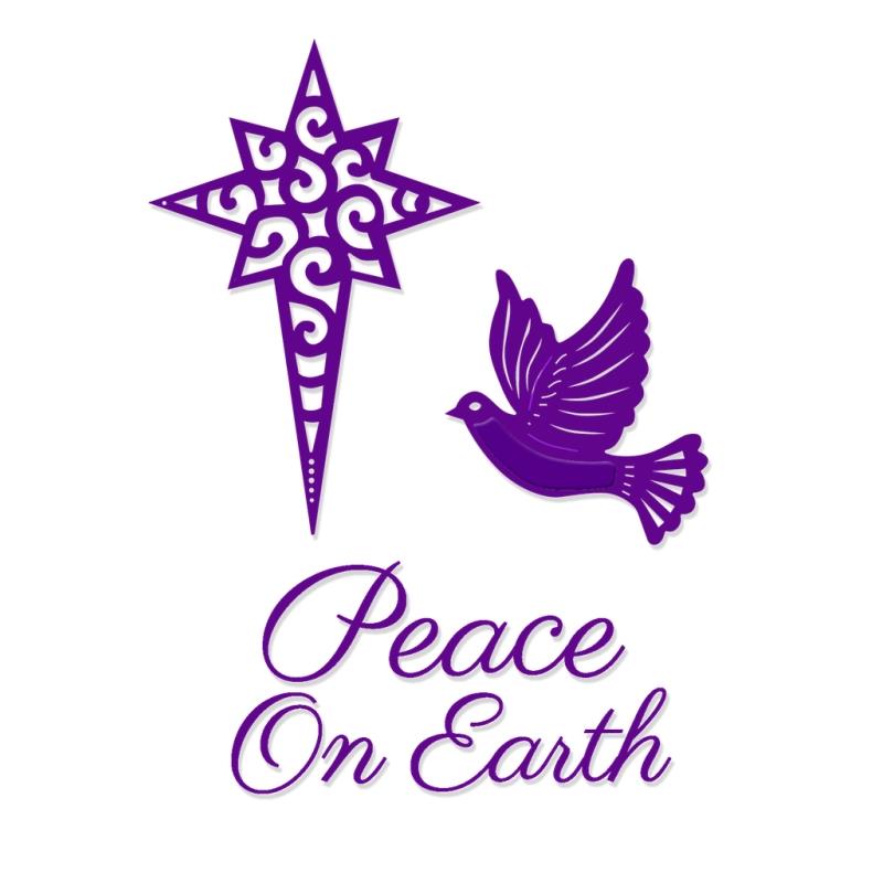 SD Peace On Sweet Dixie Earth Dies & Stamp