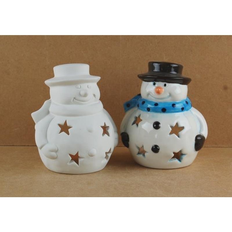 Xmas Snowman T Light Box Quantity 12