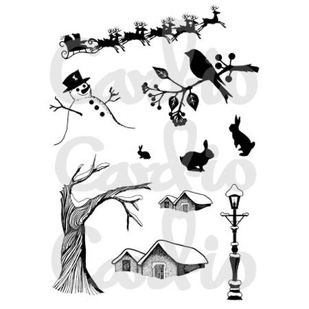 Christmas Scenery 2 Clear Stamp Set