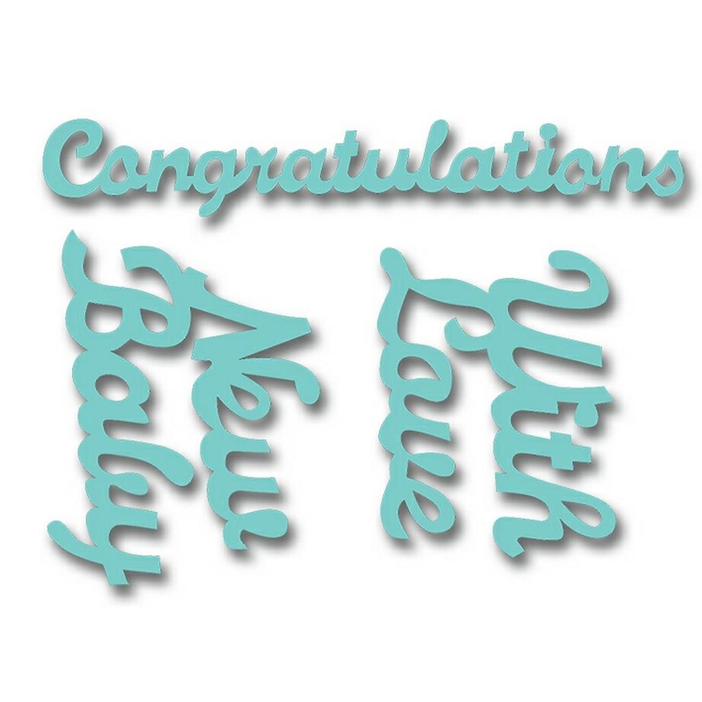 Congratulations Sweet Dixie Cutting Die