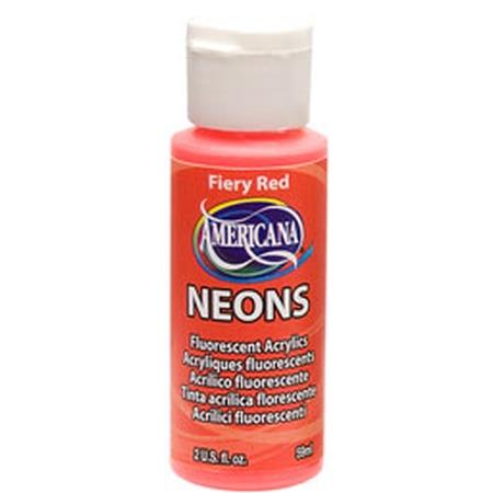 DecoArt Fiery Red Americana Neon 2oz