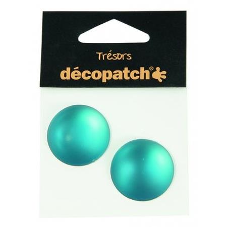 Pack of 2 gems, 3cm Blue