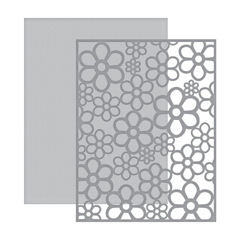 Flower Background Etched Die