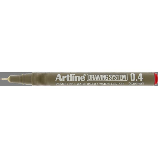 EK234 0.4 Drawing Pen red Sold in boxes of 12s
