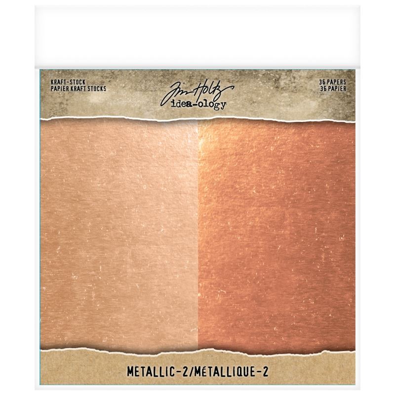 Tim Holtz idea-ology - Kraft Stock - Metallic 2