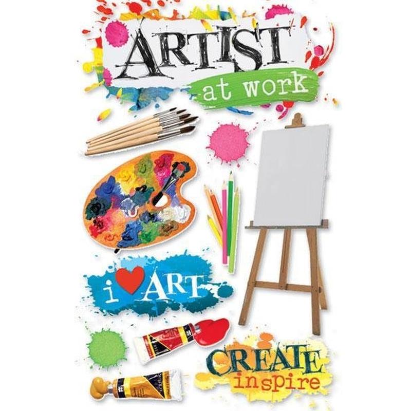 Paper House Productions - Art Class 3D Stickers