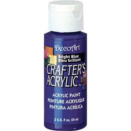 DecoArt Bright Blue Crafters Acrylic 2oz