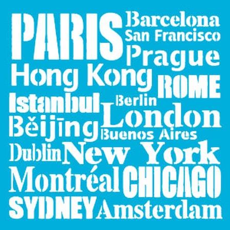 DecoArt Bon Voyage MM stencil