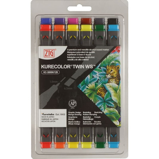 Zig Kurecolor Twin Ws x12 Nat Set12 Colour Set - Natural Colour