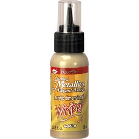 DecoArt Gold Dazzling Metallics Acrylic Paint Writers 2oz