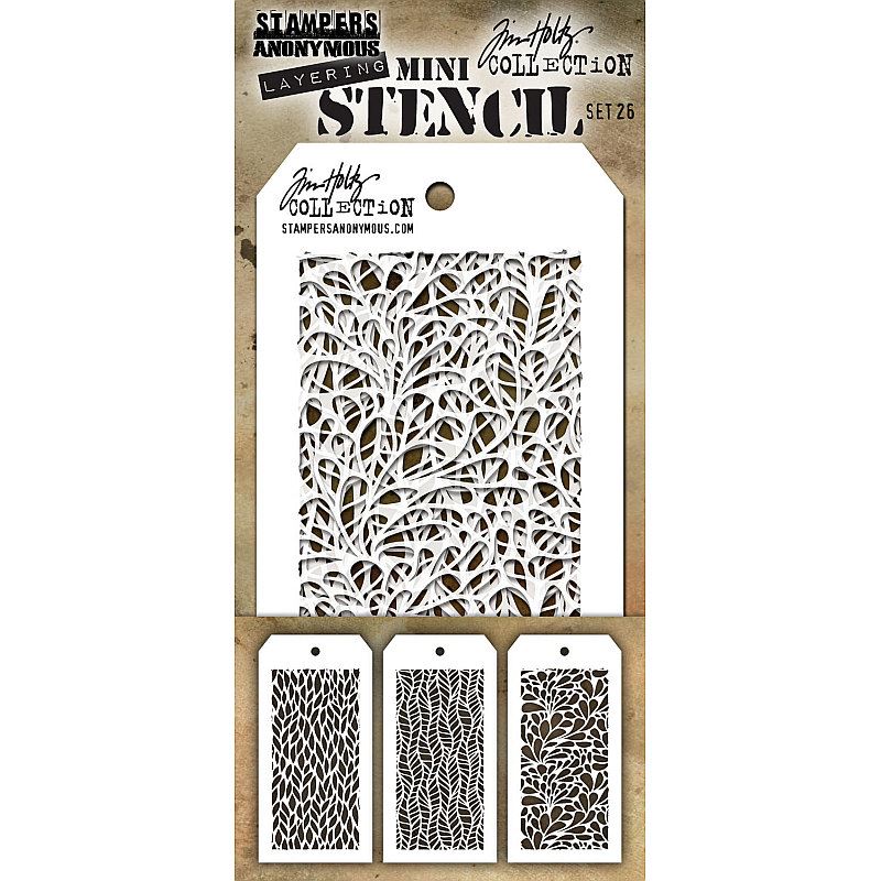 Tim Holtz - Mini Stencil Set 26