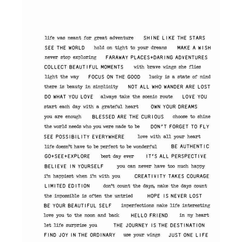 Tim Holtz - TINY TEXT Cling Stamps