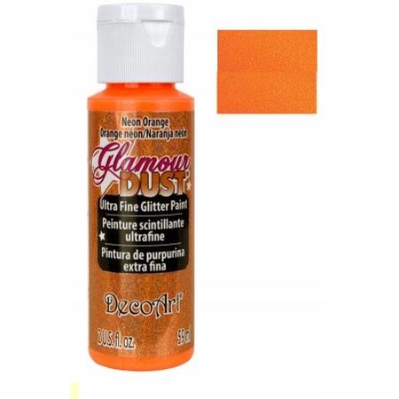 DecoArt Neon Orange Glamour Dust