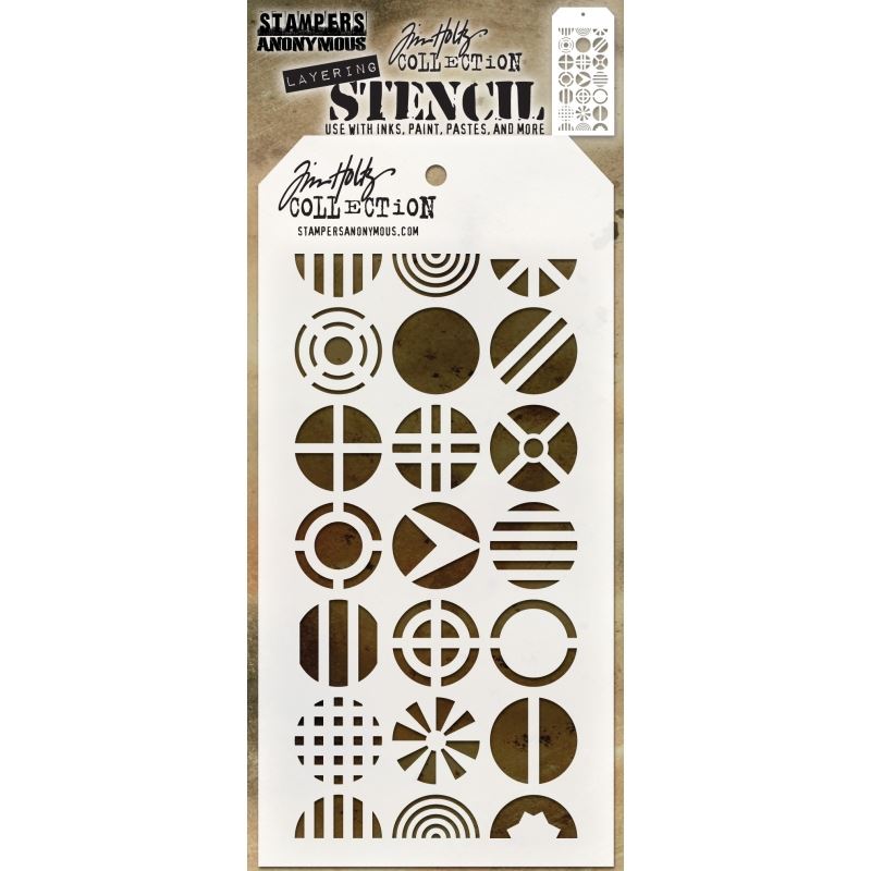Tim Holtz - Patchwork Circle Stencils