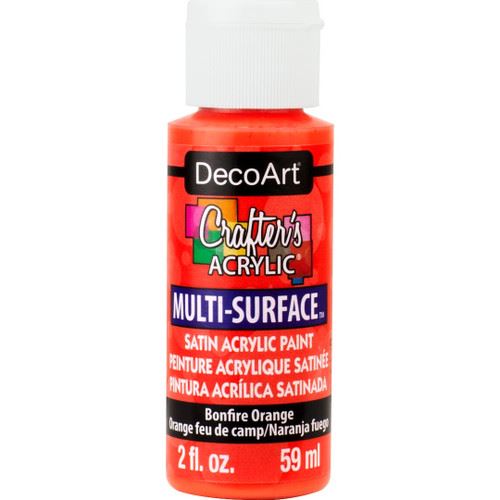 DecoArt Bonfire Orange Crafters Multi-Surface 2oz