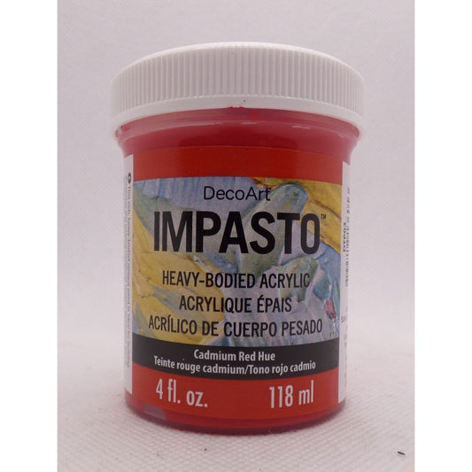 DecoArt Cadmium Red Hue 4oz Traditions Impasto Paint
