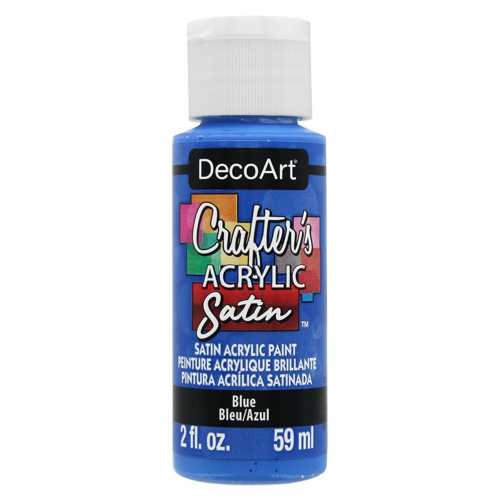 DecoArt Blue 2oz Crafters Acrylic Satin