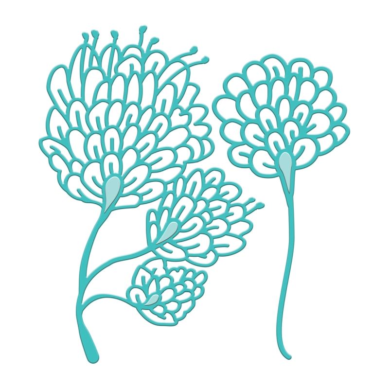 Sea Flower Etched Dies