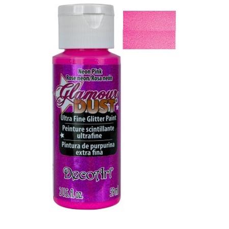 DecoArt Neon Pink Glamour Dust