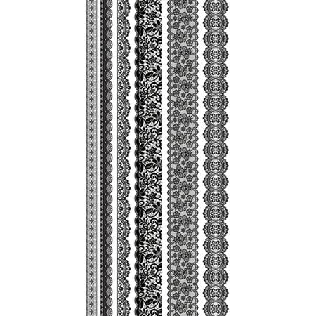 Clear Stickers Lacey Borders