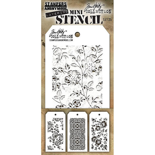 Tim Holtz - Mini Stencil Set 25