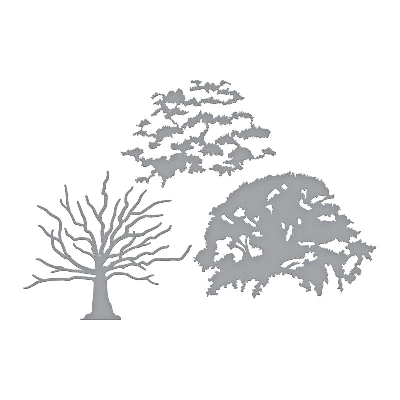 Layered Oak Tree Etched Die