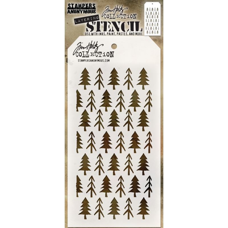 Tim Holtz - Pines, Layered Stencil