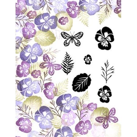 Plentiful Pansies Majestix Stamp Set