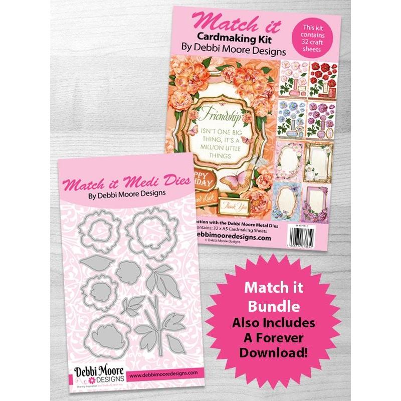 Match it Medi - Peony Die, Pad, Forever Code Set - DMMI141-DMMIPP141