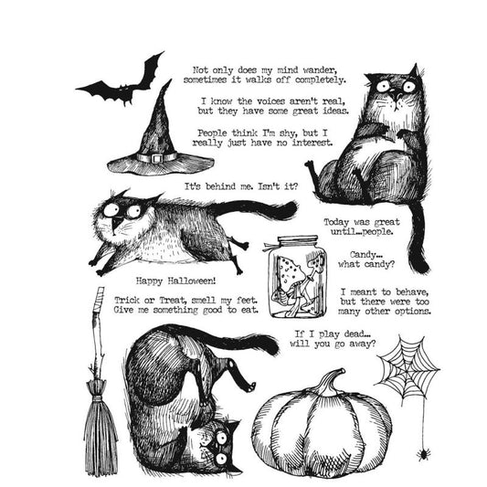 Tim Holtz - SNARKY CAT HALLOWEEN